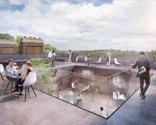 The re-imagined building will include galleries, a visitor centre, a cafe, a rooftop terrace and retail space / Allies and Morrison