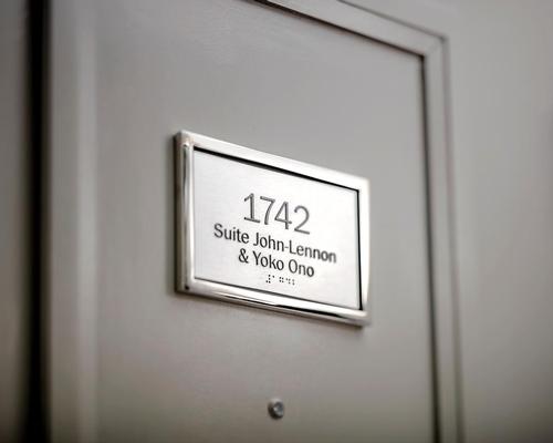 The pair spent seven days of their honeymoon in the bed of Suite 1742 at the Fairmont The Queen Elizabeth hotel in their unconventional push for peace / Fairmont Le Reine Elizabeth