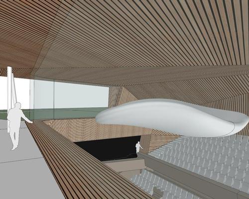 The roof of the structure will be lifted above ground level to enhance the hall's acoustic performance / Studio Seilern Architects