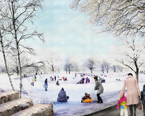 The park is envisaged as 'a campus for all seasons' / The Obama Presidential Center