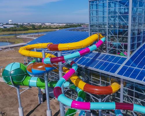 The retractable polycarbonate roof by Open Aire is a record breaker, making Epic Waters the largest indoor waterpark under a single custom curved retractable roof in the US