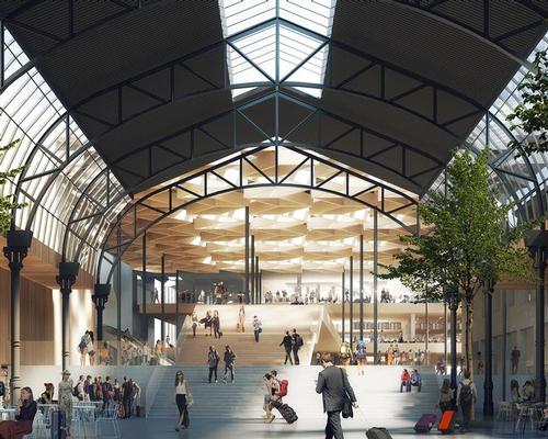 The base of the 50,000sq m (538,000st ft) development will house publicly-accessible cultural facilities and will link to a new plaza, / RRA and C.F Møller