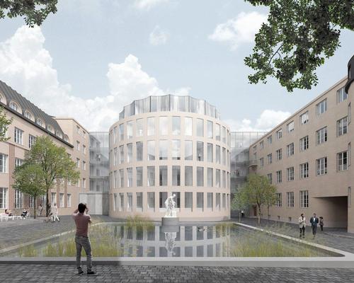 An enclosed courtyard will provide a serene space for guests / Futudesign