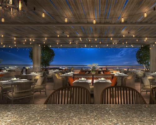 The interiors are chic and modern, and aim to bring the outdoor setting inside