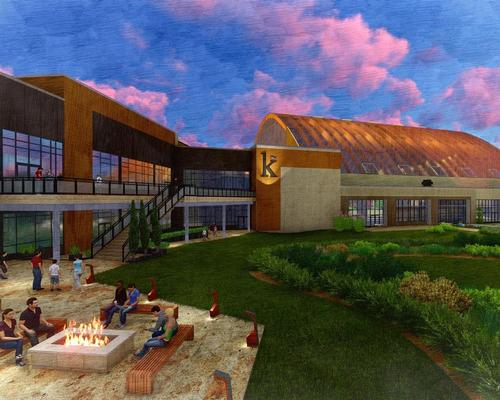 The resort will include a state-of-the-art indoor waterpark, luxury hotel, restaurants, rope course and arcade