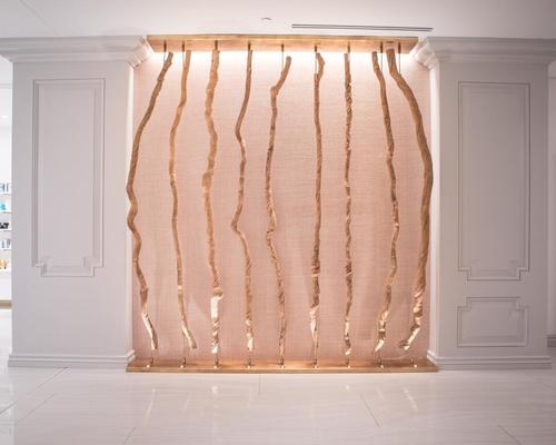 Designers chose artworks with natural, simplistic forms to represent health and growth
