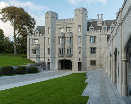 The locally sourced limestone used for new structures is closely matched to the original to complement the existing buildings / Paul Lehane