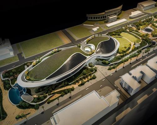 MAD Architects’ Ma Yansong is behind the building’s futuristic design, which will transform a series of asphalt parking lots into an organic, streamlined form / Lucas Museum of Narrative Art