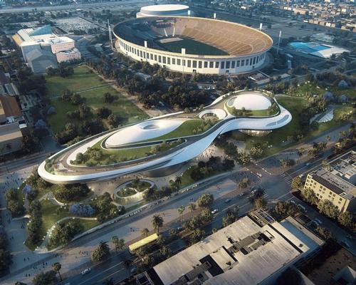 The 300,000sq ft (27,800sq m) museum will celebrate the art of visual storytelling – from comic art, paintings and illustrations to photography, filmmaking and drawings / Lucas Museum of Narrative Art