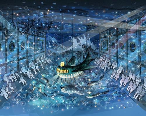 The Ocean Orchestra will feature, with the park’s version using projections to create an immersive experience for visitors. 

