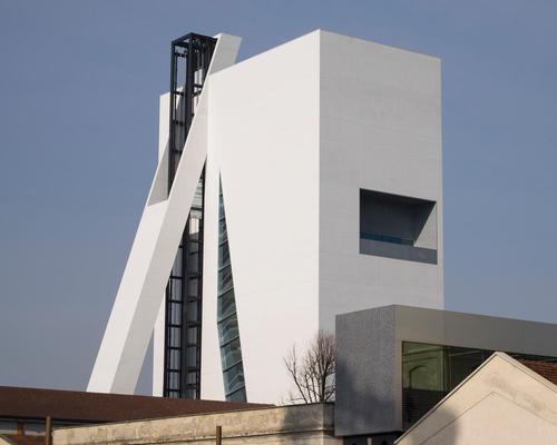 The building opened to the press during Milan Design Week / Jacopo Milanesi, Courtesy of OMA