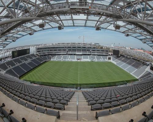 Ground was broken on the US$350m (€289m, £251.5m) project in August 2016 on a site once home to the Los Angeles Memorial Sports Arena / LAFC