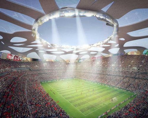 One of the stadium’s that would be renovated should Turkey overcome Germany in its bid for Euro 2024, is the Ataturk Stadium in Istanbul / AFL Architects