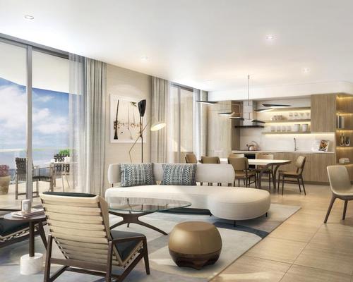 The interior architecture and design is led by Tara Bernerd, with Martin Brudnizki creating the property’s restaurants, lounges and pool areas / Four Seasons Hotel and Private Residences Fort Lauderdale 