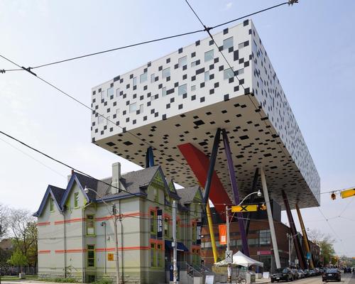 One of Alsop's best-known creations is a raised building for Ontario College of Art & Design