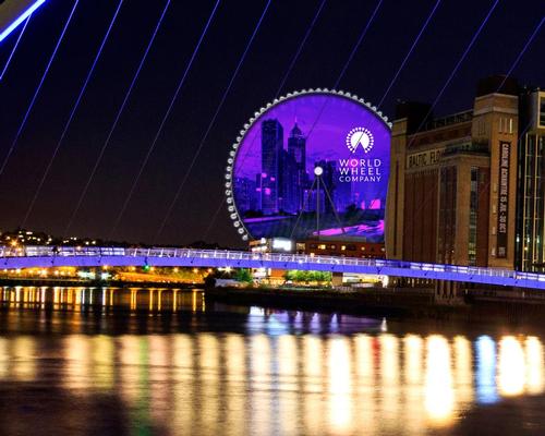 The Newcastle observation wheel will feature a 10,000 sqm LED digital screen at its centre