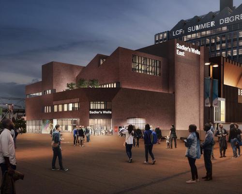 The Sadler’s Wells dance theatre will also have a home on the East Bank