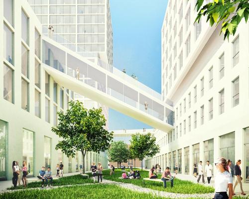 Bridges will connect the different buildings / MVRDV