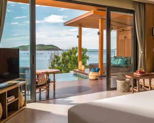 Located in a secluded bay in south central Vietnam, Anantara Quy Nhon Villas will comprise 26 one- and two-bedroom ocean-facing villas 