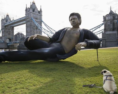 'Jurassic' Jeff Goldblum installation appears on London's Southbank