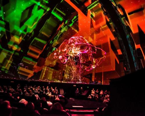 The planetarium immerses guests in the night sky and distant galaxies in 10K resolution