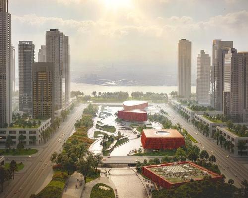 'Sponge City' is one of six competition entries being considered for the Asian Games / Benthem Crouwel