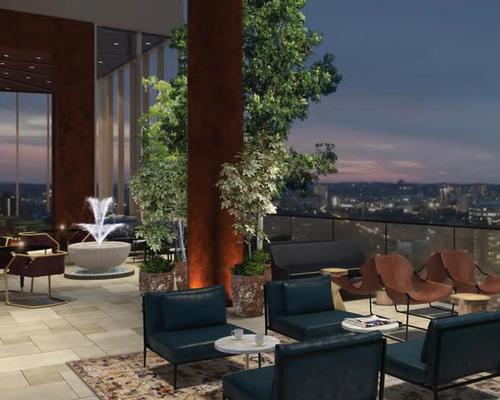 The hotel will also boast another Boston rarity – a 17th-floor entrance lobby