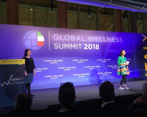 Katherine Johnson and Ophelia Yeung presented the new report at this year's Global Wellness Summit in Italy on 