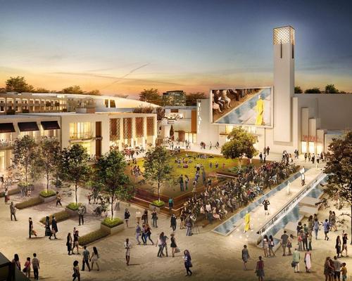 The campus will also include an artificial lake and 25 public parks with walking trails. / Courtesy of Hollywood Park Life