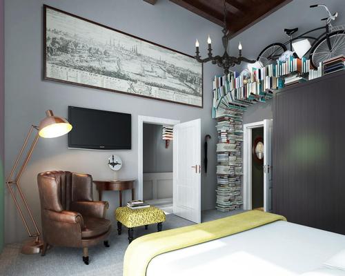 Books, bicycles and local artefacts will be included in the renovated rooms / Pulitzer Amsterdam