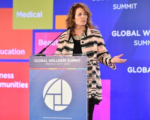 Amy McDonald introduced the first session on day two of the Global Wellness Summit 2015 / GWS/GWI