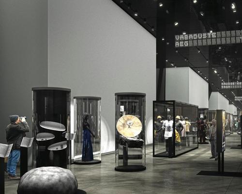 In addition to exhibition spaces, the museum will contain a multifunctional conference centre, a cinema and a library / 3 + 1 Architects