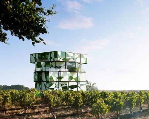 Rubik's Cube inspires twisting vineyard visitor centre in Australia