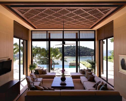 Ibrahim’s designs feature a modern interpretation of classical Asian design that draws upon the local culture and natural environment of the Andaman Coast / Anantara