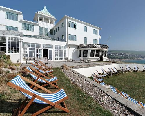 The Grade II listed Burgh Island Hotel was built in 1929 and has become a local landmark for its early 20th century Art Deco stylings / Richard Downer 