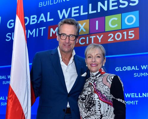 Dr Franz Linser and GWI chair and CEO Susie Ellis at last year's GWS / Global Wellness Summit