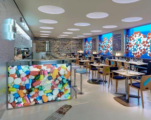 Art and food combine at Damien Hirst's Pharmacy 2 restaurant, which opens next week / Prudence Cuming Associates, courtesy of 2H Restaurant Ltd