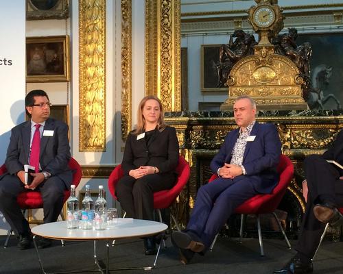 UKTI's Aizaz Thapur (left) and Taissia Zelenkova (centre-left) revealed business opportunities around the 2018 and 2022 FIFA World Cups