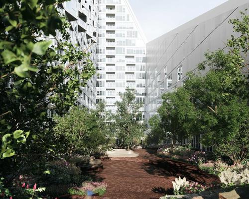 The building will have large areas of green space for residents to relax / The Durst Organization/Via West 57