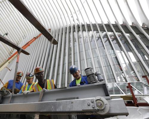 A 330ft (100.5m) operable skylight which frames the New York sky / Mary Altaffer/AP/PA