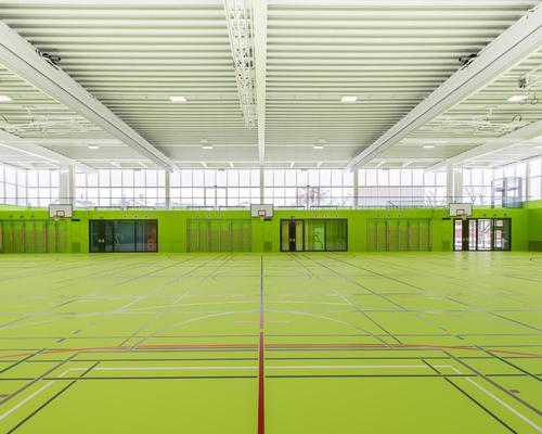 The sports hall is now open after nearly two years of construction / Sue Baer Fotografie
