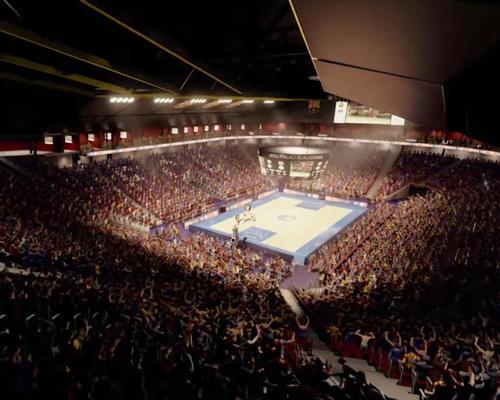The main court has a capacity of 10,000 spectators / FC Barcelona 
