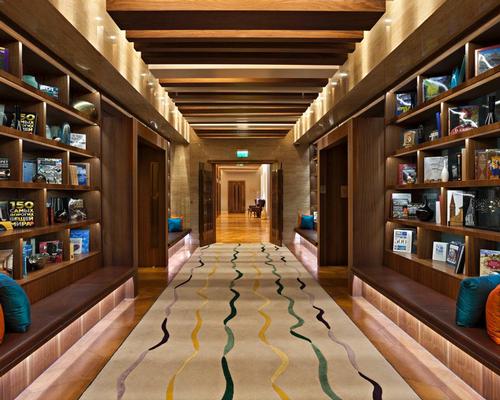 The Intourist's lounge corridor also doubles as a library and a reading room / Michael Franke