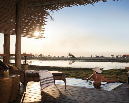 Each room has a plunge pool looking out towards the delta, with local wildlife, including elephants, often wandering past / Belmond Eagle Island Lodge Botswana