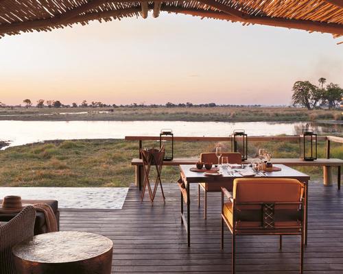 Each guest room has a special terrace with awe-inspiring views of the landcape / Belmond Eagle Island Lodge Botswana