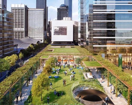 The park, which is inspired by new York's High Line, is scheduled to open in 2018 / Lendlease