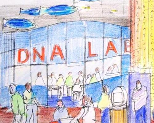 A second planned exhibition space includes a DNA and Genomic Sciences gallery
