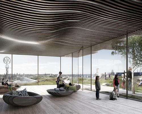 An observation point on the rooftop will allow visitors and residents to relax and look out at the gardens / Schmidt Hammer Lassen Architects
