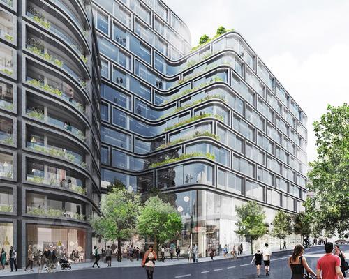 The architects said the design is 'an interpretation of the characteristics of Stockholm, such as its varied volumes and heights' / Schmidt Hammer Lassen Architects
