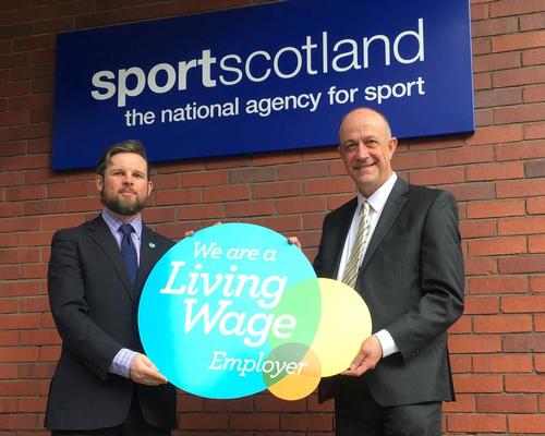 Stewart Harris (right) said the commitment would enhance sportscotland's reputation as an employer of choice